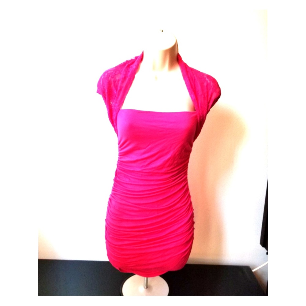 Pink laced top dress